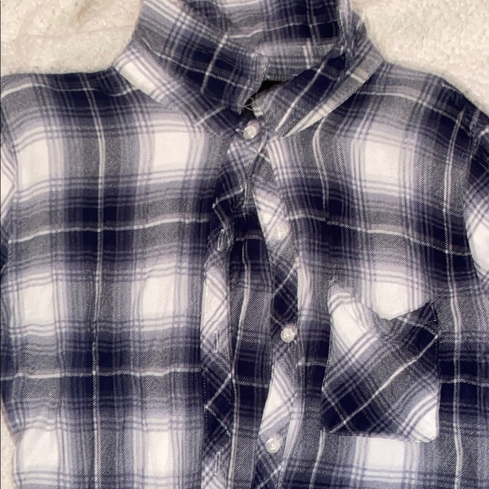 Rails Blue and White Button Down Shirt